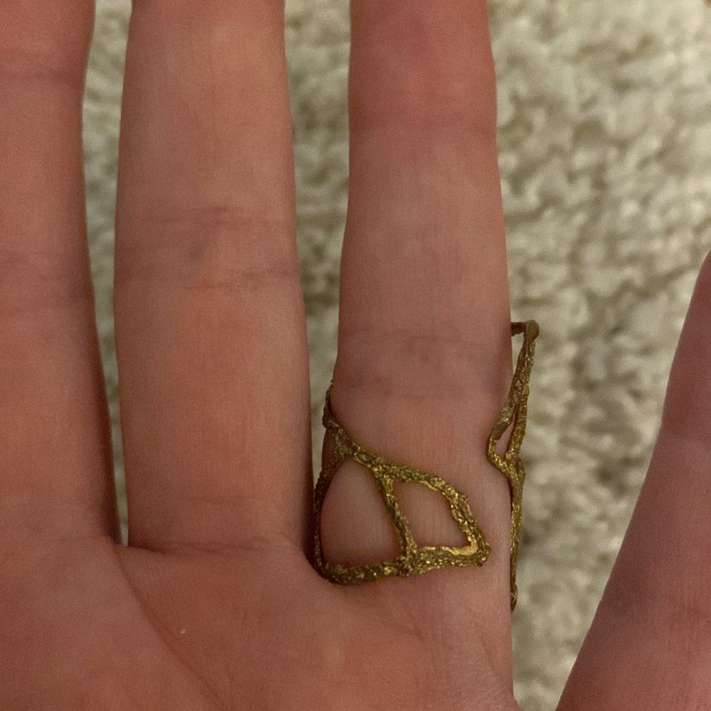 Gold Plated Statement Ring - image 3